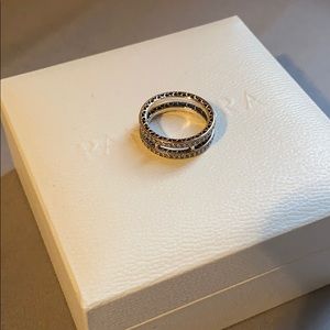 Double Hearts of Pandora Ring